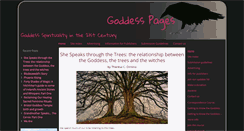 Desktop Screenshot of goddess-pages.co.uk
